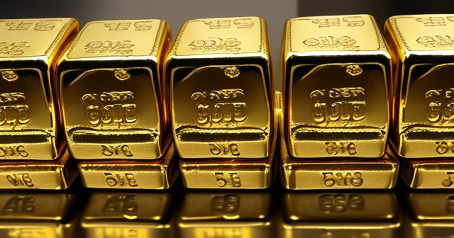 一位投資者正在進行黃金交易。