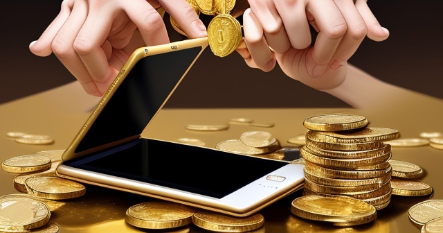 顯示黃金價格上升的條形圖