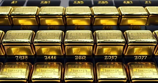 市場上黃金價格變化的圖表
