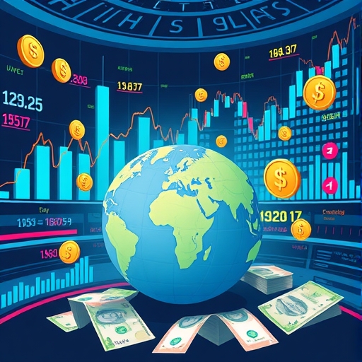 一位投資者正在分析貨幣報告圖表，重點關注遠期匯率。