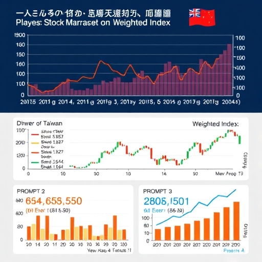 代表台灣股市的圖表，強調加權指數。