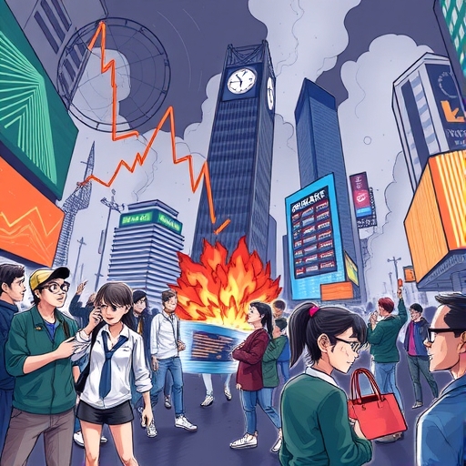 市場崩盤的戲劇性場景
