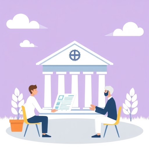 一份銀行貸款協議文件與一支筆。