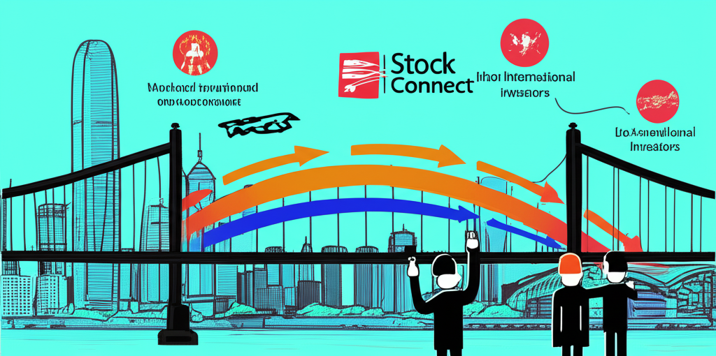 北向資金透過滬深港通從香港流入中國大陸 A 股市場的資金流向圖示