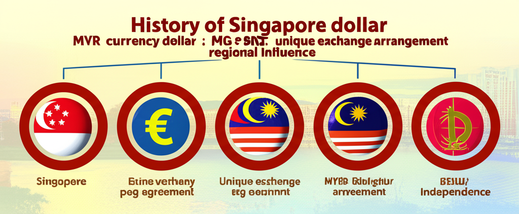 History of Singapore dollar MYR BND currency peg agreement unique exchange arrangement regional influence independence illustration