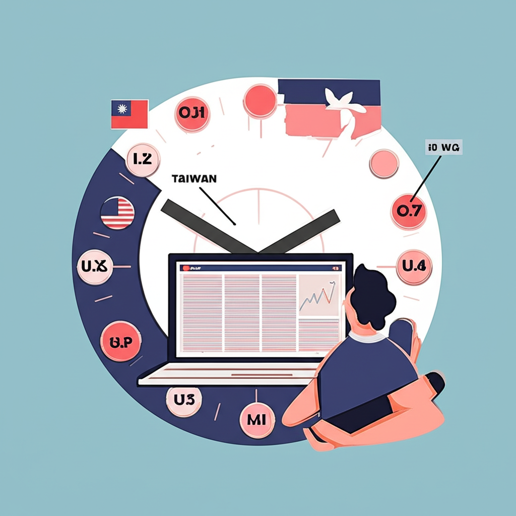美股夜盤交易時區對照圖示,顯示台灣香港投資者觀察盤前盤後機會