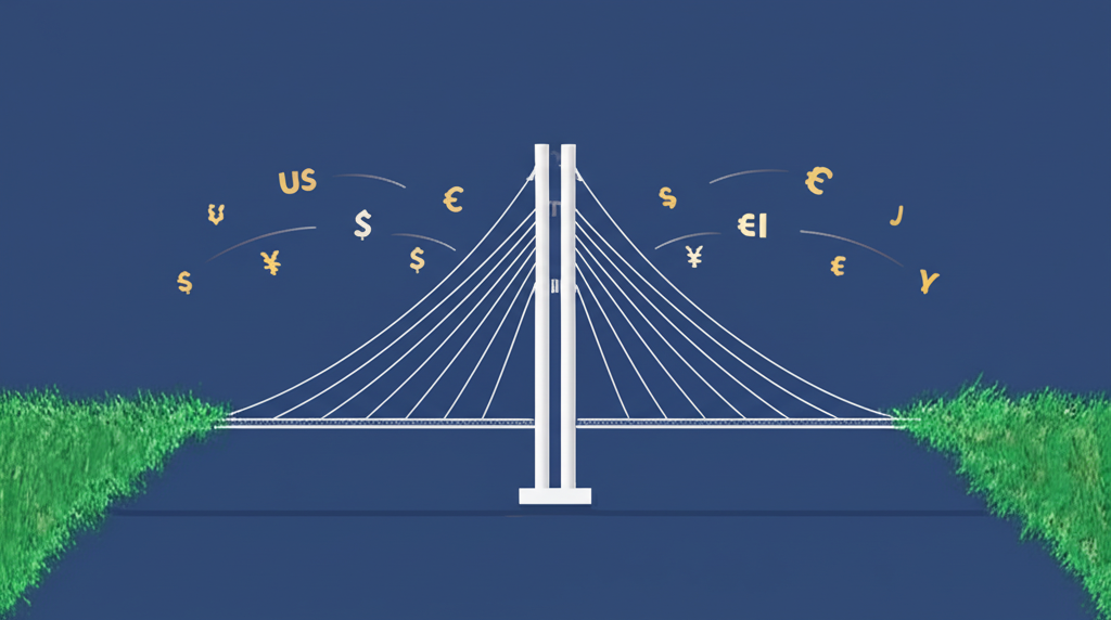 不同外幣流動促進國際貿易和旅行的插圖