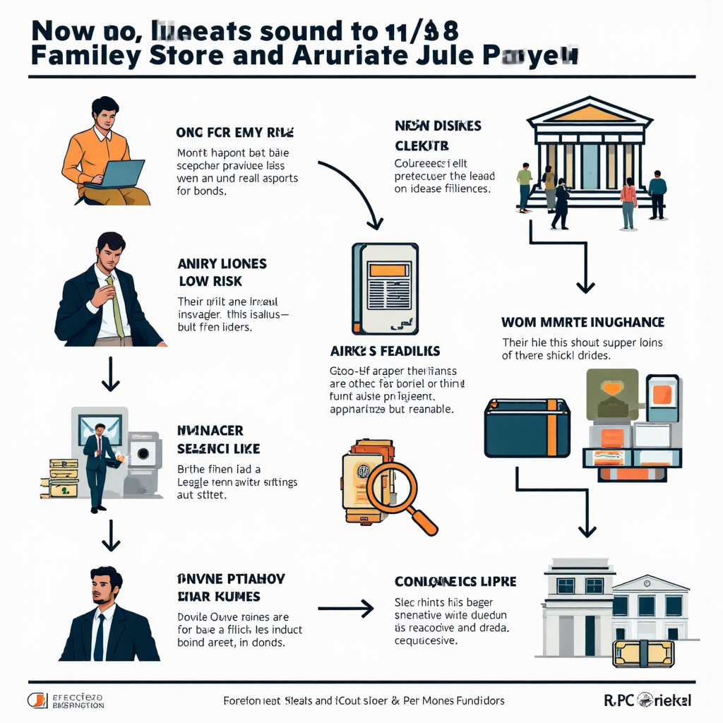 貨幣市場基金運作流程的像素藝術資訊圖,展示資金經經理人流向短期低風險資產如政府債券與商業票據