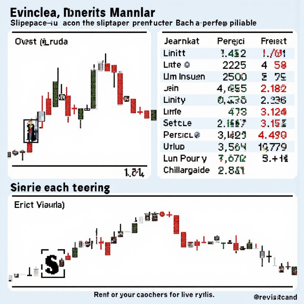 不同訂單類型的清晰像素藝術圖表，展示滑點如何獨立影響限價單與市價單的交易介面