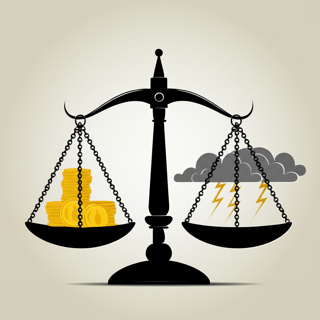 歐元投資優勢與風險平衡示意圖