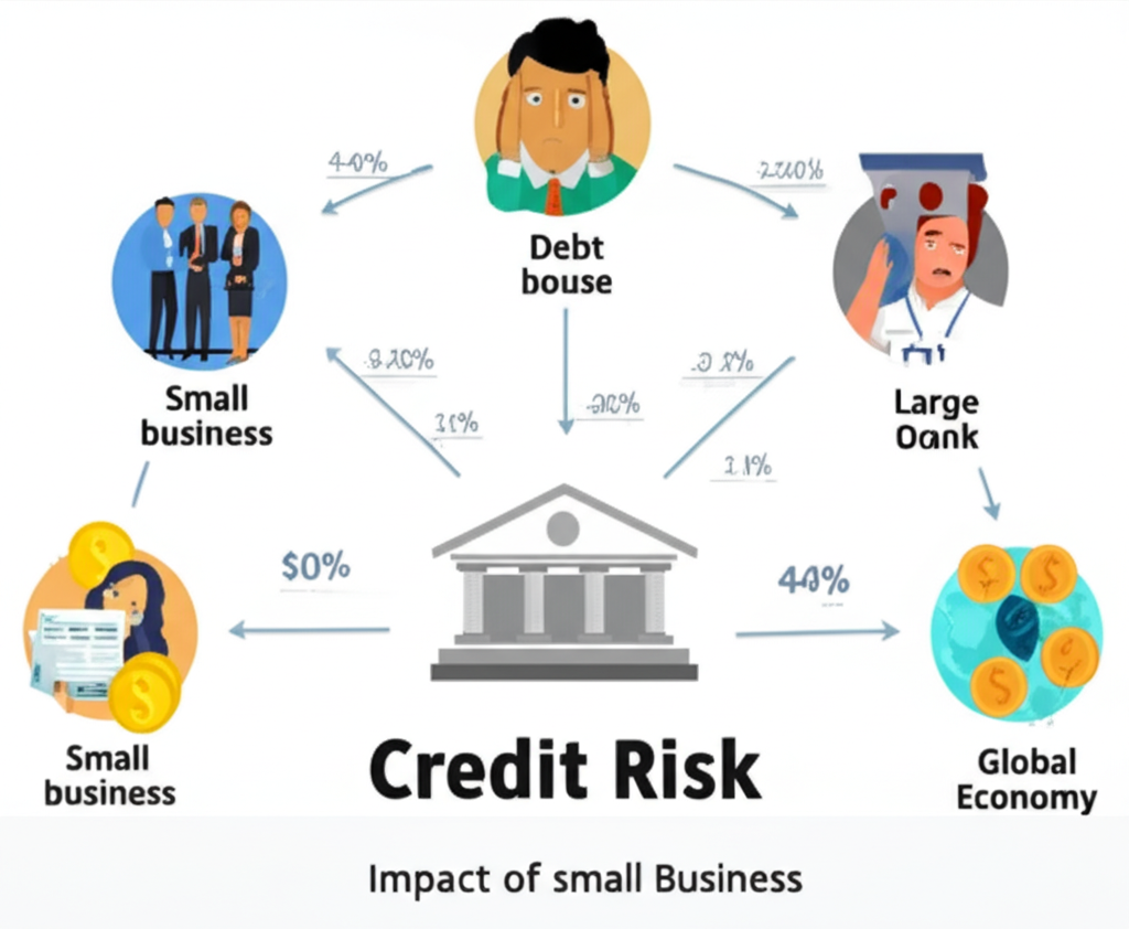 信用風險對個人、中小企業、大型銀行與全球經濟的影響