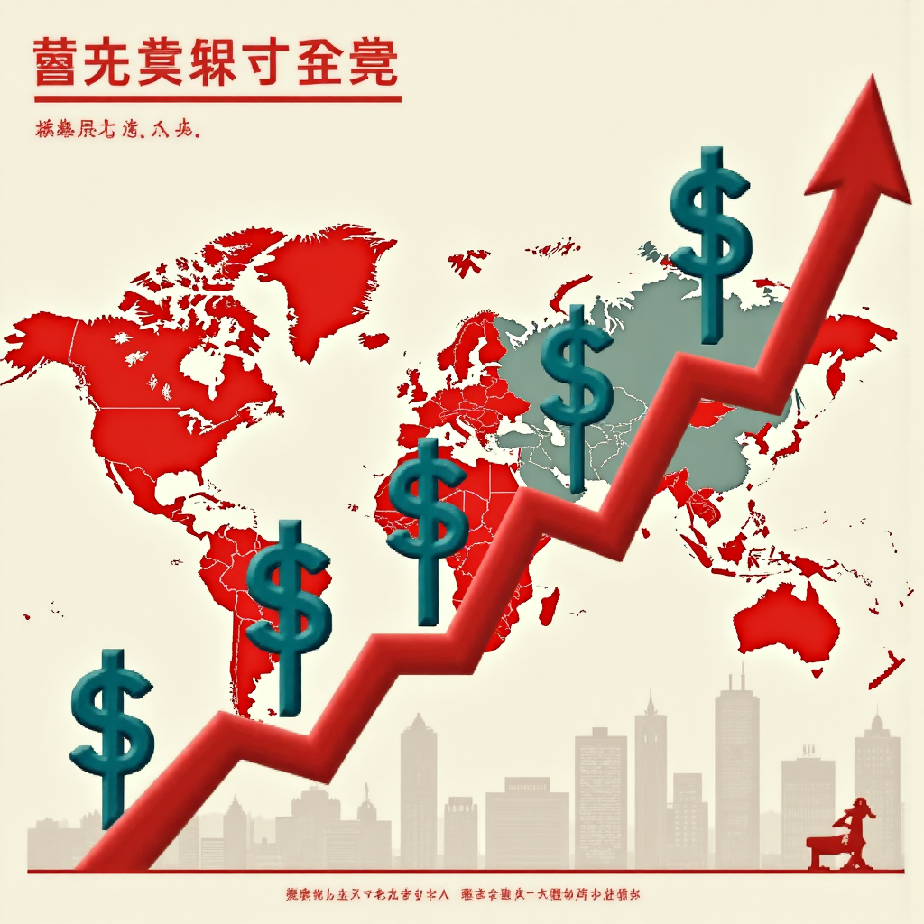 人民幣兌新台幣匯率走勢圖顯示向下趨勢，融入中國元與台灣幣符號，以及經濟圖表與世界地圖背景