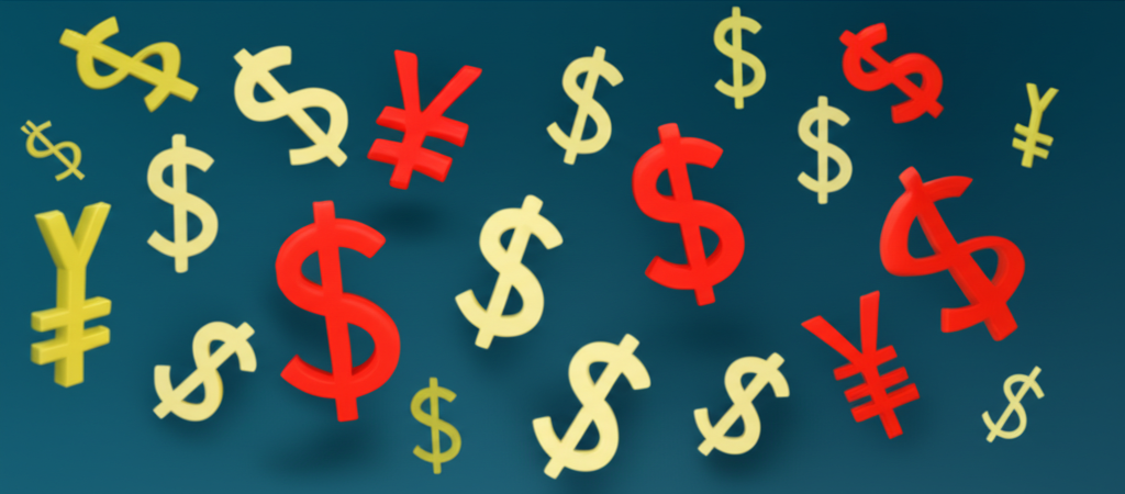 國際金融中加拿大元與美元符號混淆的視覺示意圖