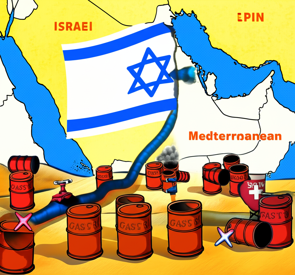 以色列能源轉移:從石油誤解到天然氣寶藏,地中海管道浮現中東地圖背景
