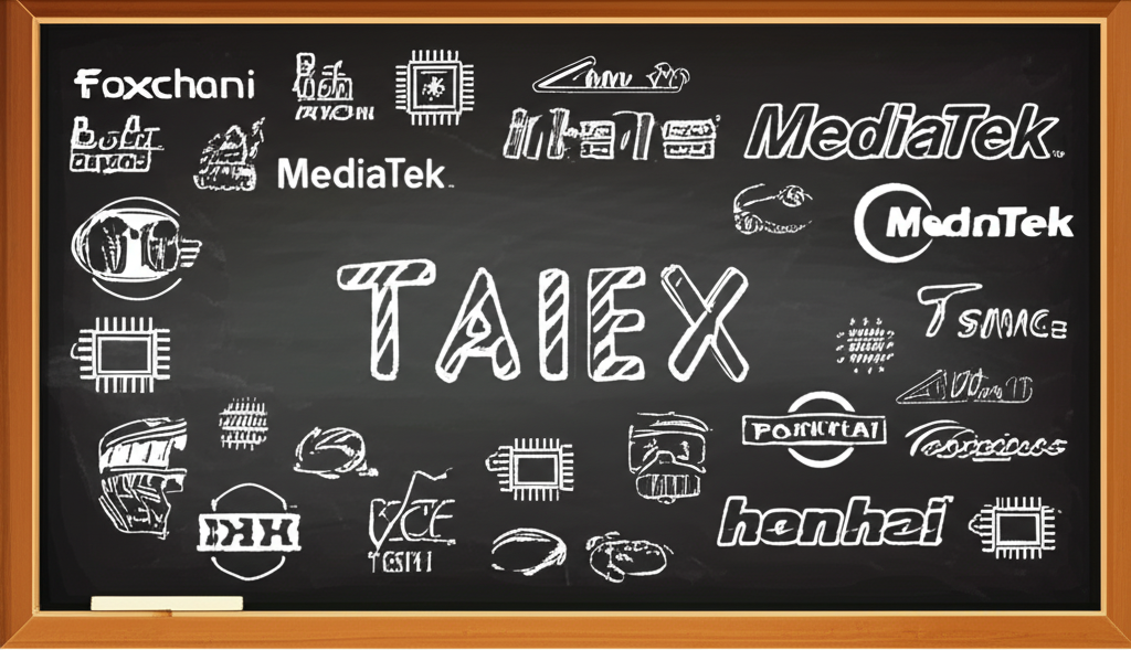 加權指數計算公式與成分股示意