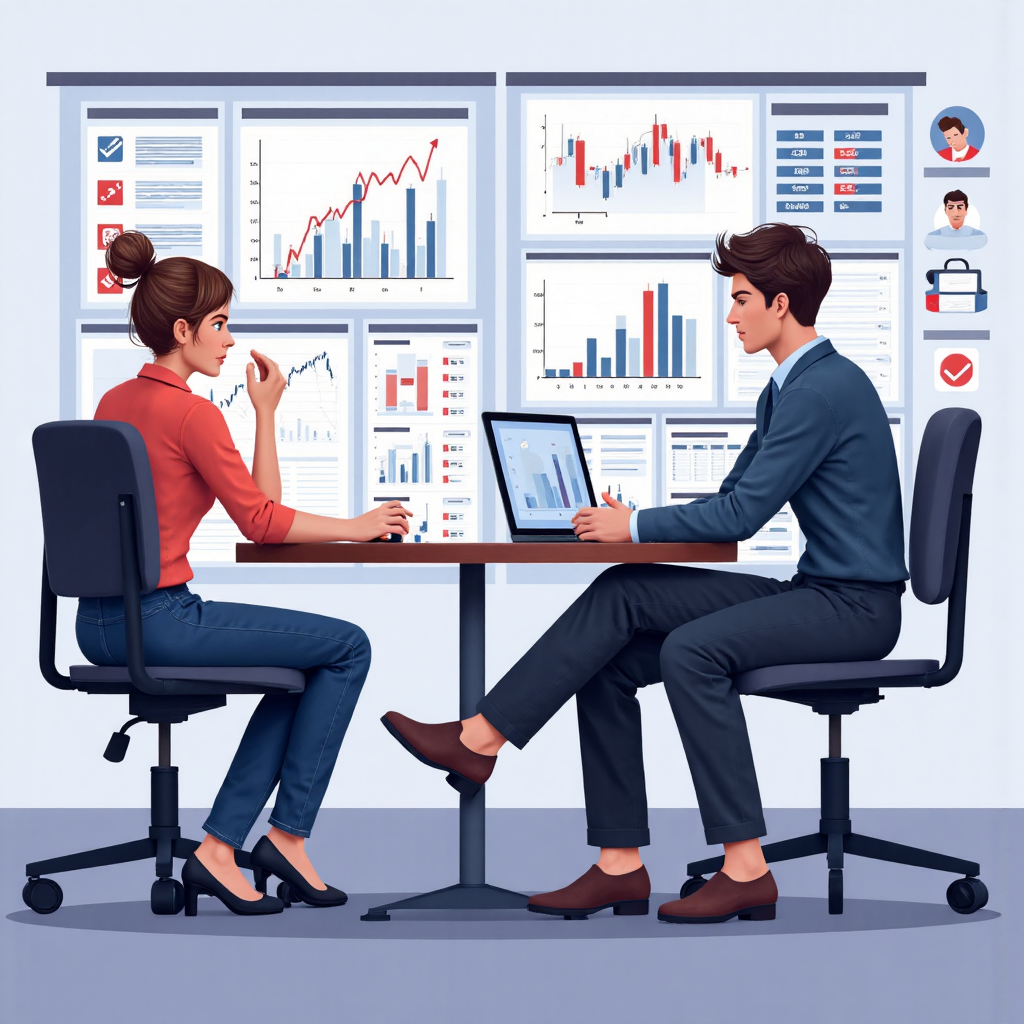 三大美國股市指數:道瓊、S&P 500 和納斯達克的圖形表示,投資者關注圖表與數據視覺化