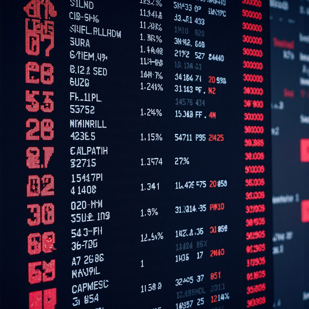 訂單簿的詳細視覺表示，顯示買賣價格與數量，營造精準與清晰感