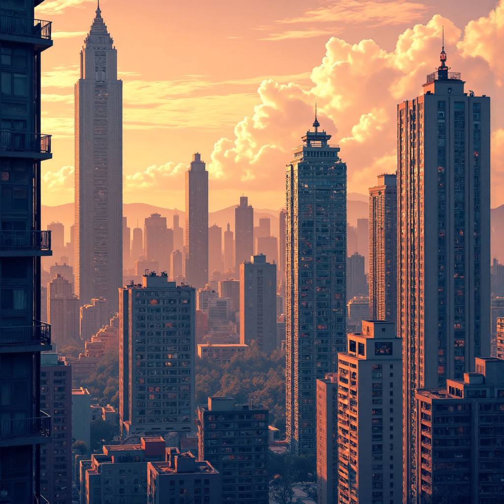 香港天際線與金融符號的像素藝術插圖,代表亞洲金融之心