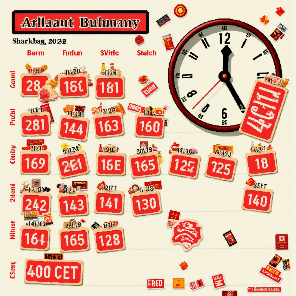 風格化日曆顯示德國假期與CET/CEST轉換的時鐘,像素藝術風格